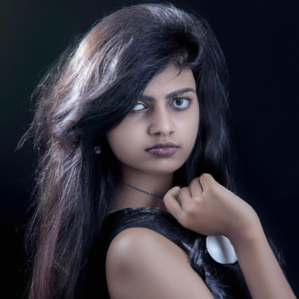 Foto sin retoque de la misma sesión de retrato antes de la edición