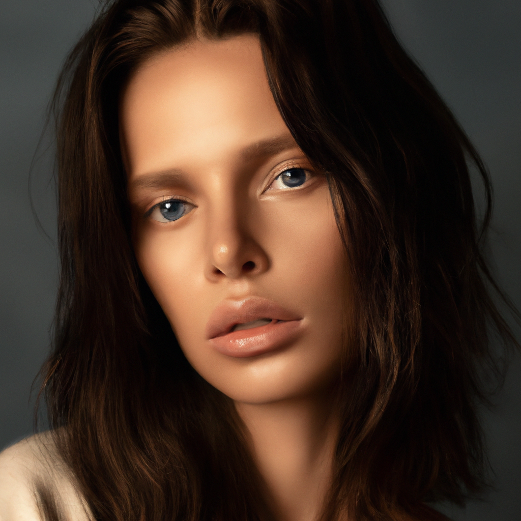 Foto retocada sesión de retrato minimalista con luz suave y tonos de piel equilibrados